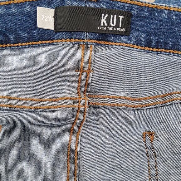 Kut from the Kloth Catherine Boyfriend Jeans 22 22W - Picture 4 of 5
